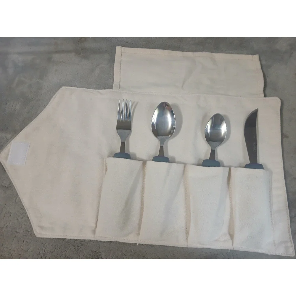 BunMo Adaptive Utensils 11pc‎ Set Weighted Non-Slip Grip Arthritis Parkinson Aid